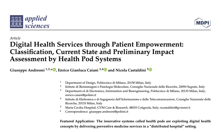 Digital Health Services through Patient Empowerment: Andreoni, Caiani, Castaldini