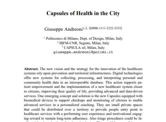 Capsula of Health in the City Whitepaper document